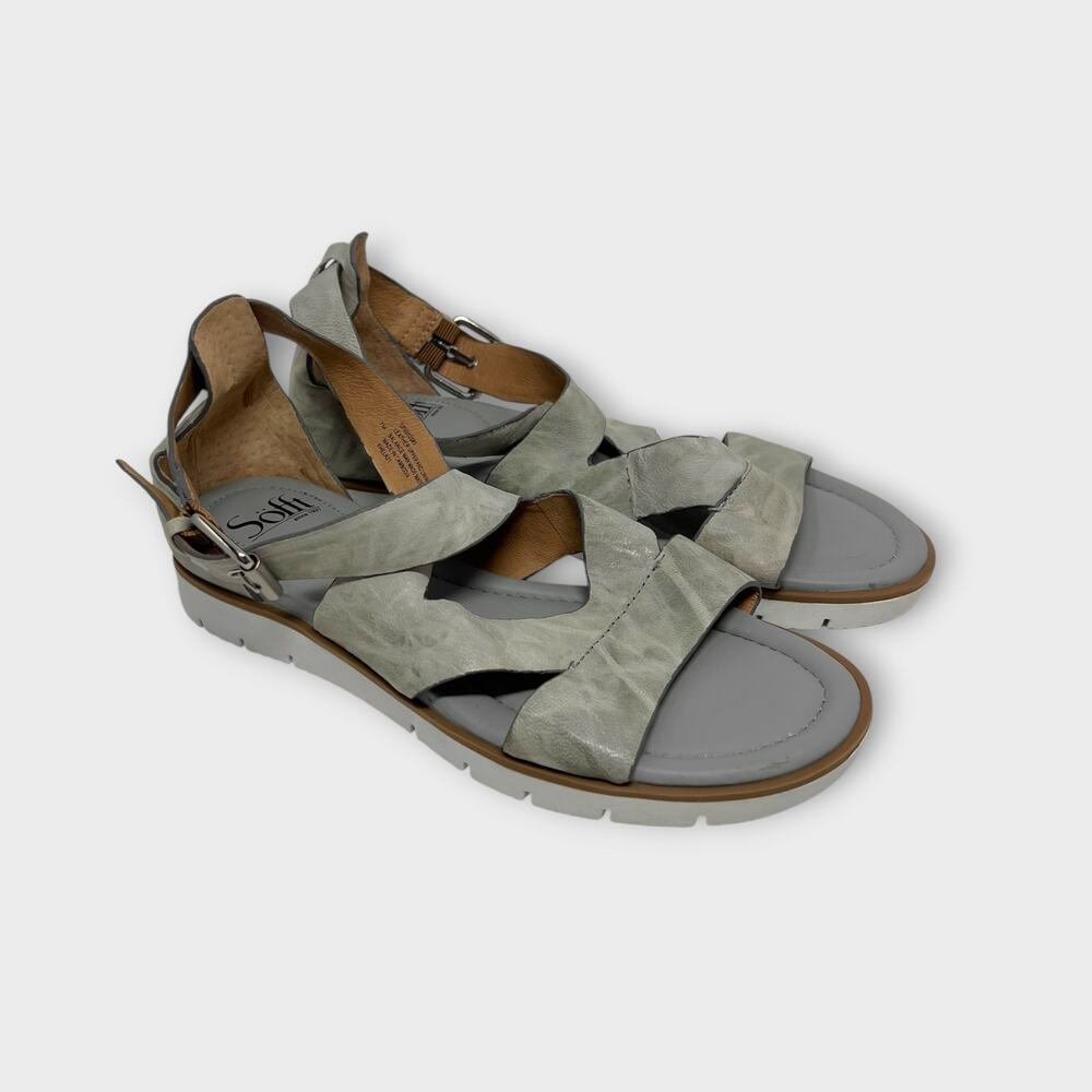 Sofft Mirabelle Strappy Leather Flat Sandal Size 7
